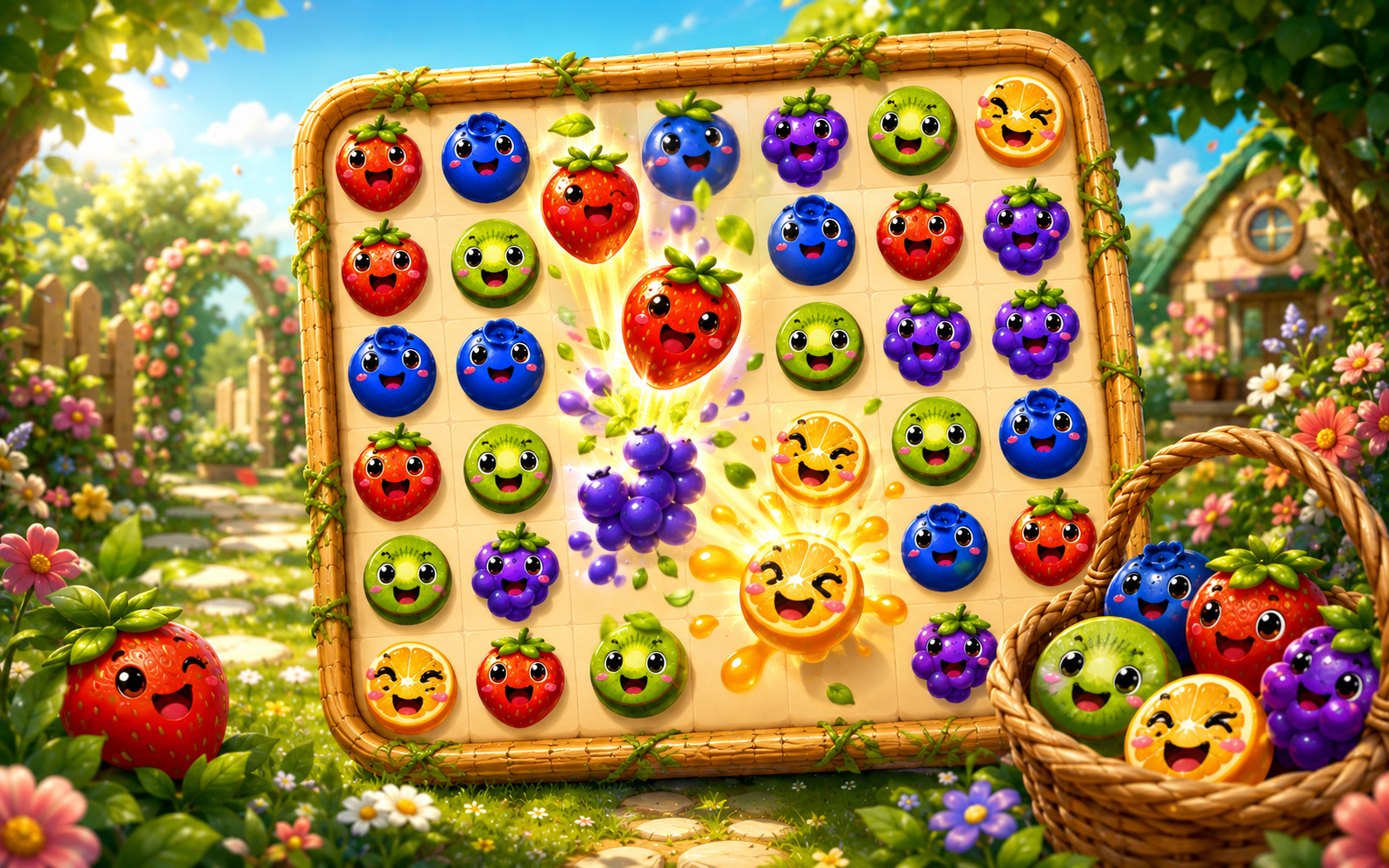 Bramble fruit puzzle gameplay